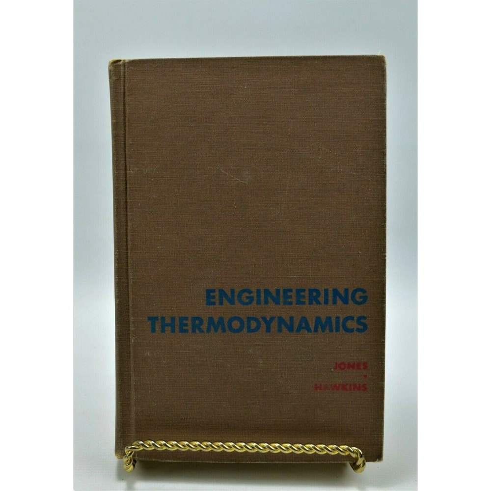 Vintage 1960 Engineering Thermodynamics Hardcover James B. Jones George Hawkins‎
